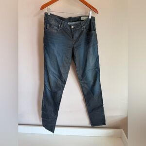 Diesel Grupee Super Slim Skinny Jeans Dark Indigo Coated Wash OR604 Womens 30x32